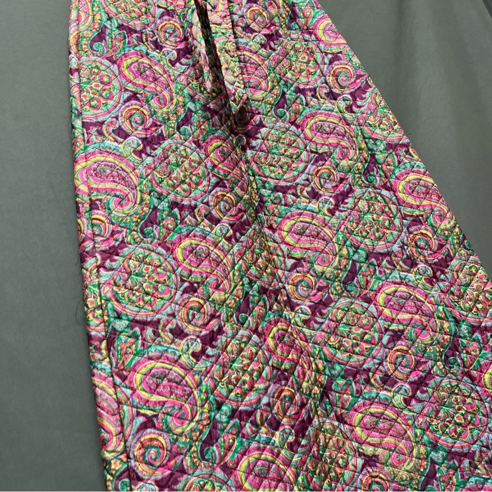 Vintage quilted skirt paisley print skirt boho skirt  maxi skirt.